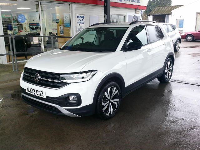 2023 (23) Volkswagen T-Cross 1.0 TSI Black Edition SUV 5dr Petrol Manual Euro 6 (s/s) (110 ps)
